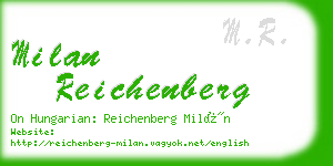 milan reichenberg business card